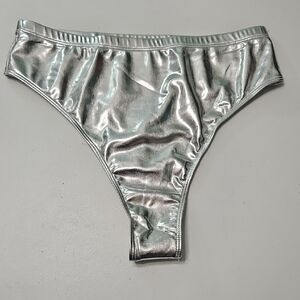 SILVER THONG UNDERWEAR